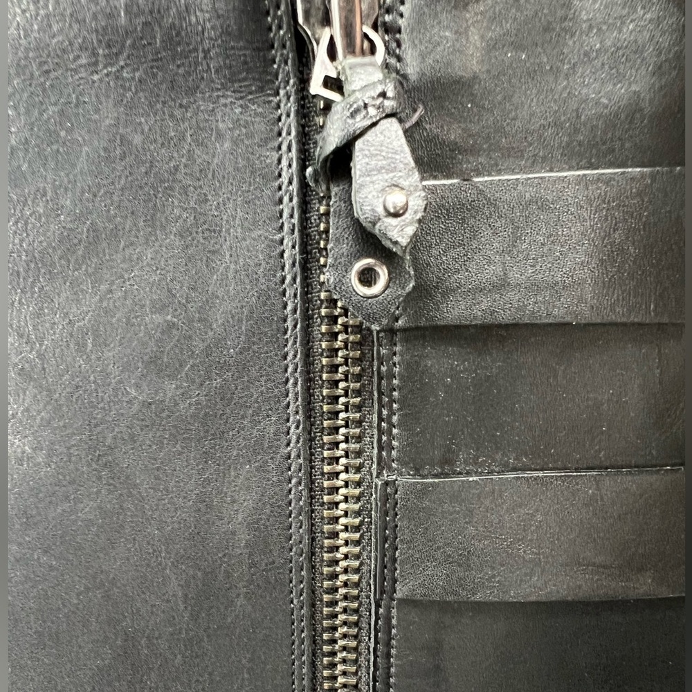 COLE HAAN Air Tall Knee High Boots Sz 10 B Black Leather Side Zipper - Picture 4 of 8